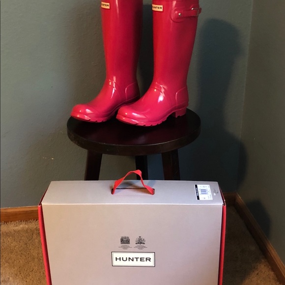 NIB Hunter Boots Kids Gloss Original - Picture 3 of 4
